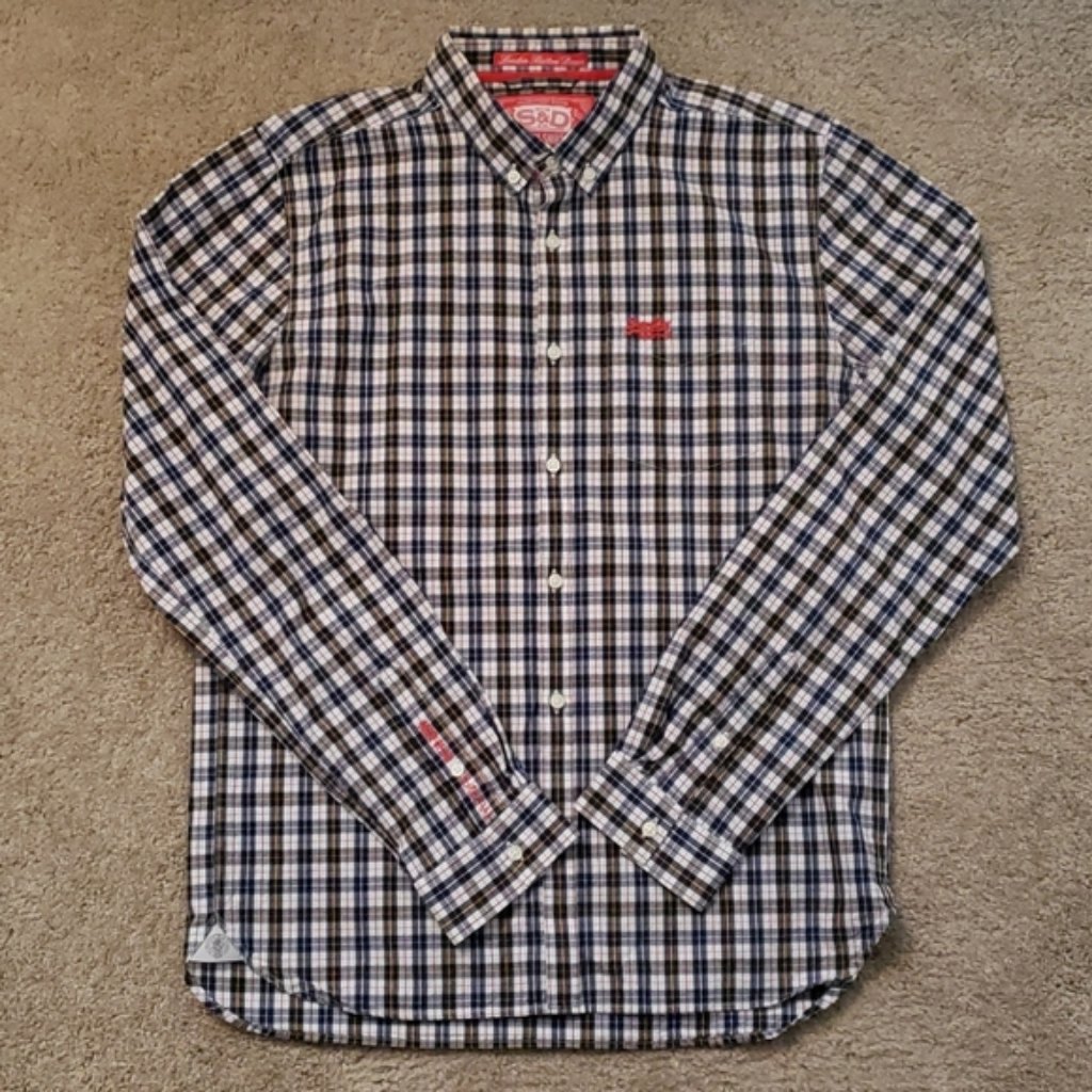 Superdry 'London Button Down' Plaid Dress Shirt